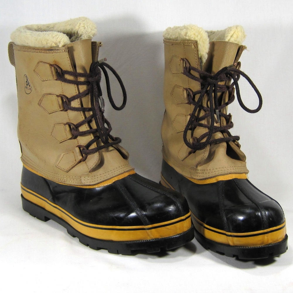 Pro Line Tan/Brown Leather Duck Boots Size: 10M
